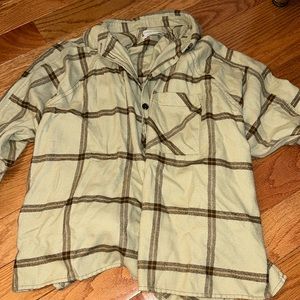 Urban Outfitters green flannel
